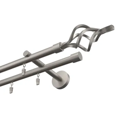 Profilová hliníkova garniža dvojitá Elegant satin Gula Azur