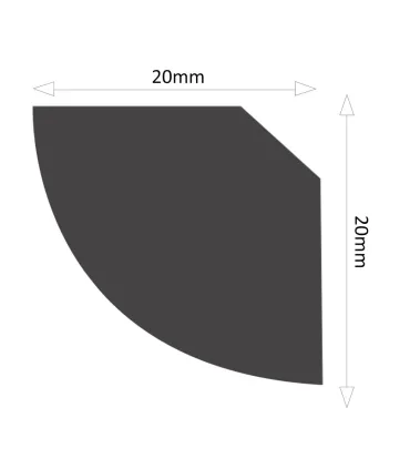 Dekoratívna lišta na strop ND20 200 x 2 x 2 cm DSM