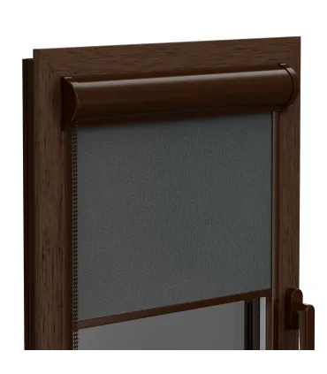 Roleta Termo (termoizolačna) v hlinikovej hnedej kazete Elite plus séria Grafit