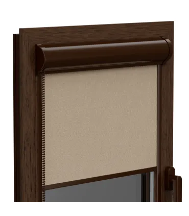 Roleta Termo (termoizolačna) v hlinikovej hnedej kazete Elite plus séria Sivá