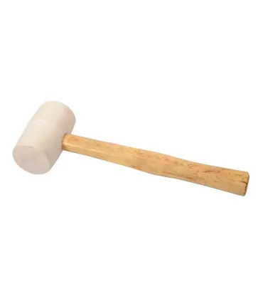 Kladivo gumené MASTERTOOL 55 mm 340 g drevená násada biela 02-0311