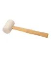 Kladivo gumené MASTERTOOL 55 mm 340 g drevená násada biela 02-0311
