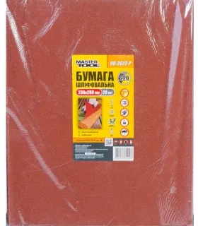Vodotesný brúsny papier 20ks MASTERTOOL P220 230x280 mm 08-2622-Р