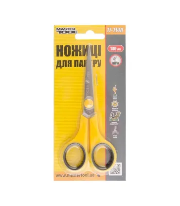 Nožnice kancelárske MASTERTOOL 140 mm 17-1140