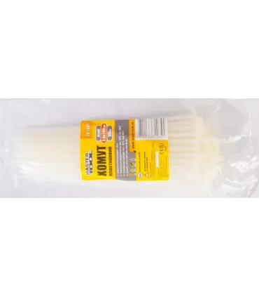 Páska sťahovacia MASTERTOOL na káble, nylon 3,6*200 mm, biely 100 ks balenie 20-1807