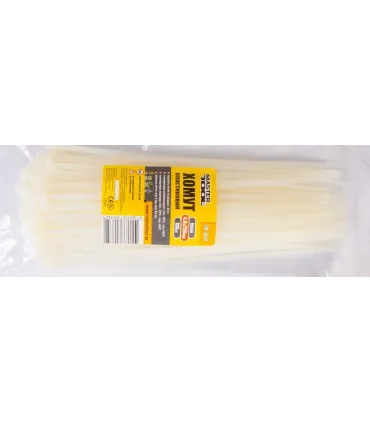 Páska sťahovacia MASTERTOOL na káble, nylon 4,8*250 mm, biely 100 ks balenie 20-1814