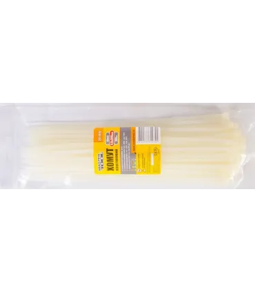 Páska sťahovacia MASTERTOOL na káble, nylon 4,8*300 mm, biely 100 ks balenie 20-1815