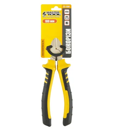 Kliešte štikacie MASTERTOOL bočné 180 mm C55/HRC 45~50 23-1180