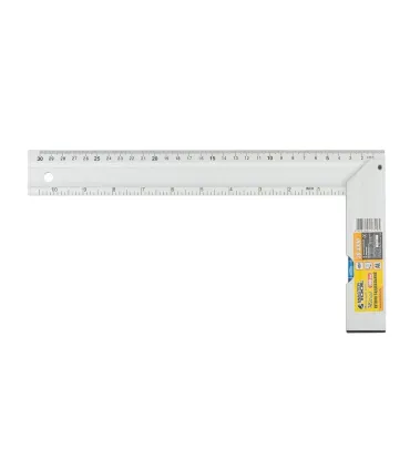 Uholník stolársky hliníkový MASTERTOOL 300 mm, libely 0,5 mm/m 0,03° 30-4300