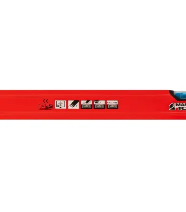 Vodováha stavebná hliníková MASTERTOOL PROFI 100 cm 2 libely 0,5 mm/m 0,03° výklenok pre montáž na potrubia 37-1003