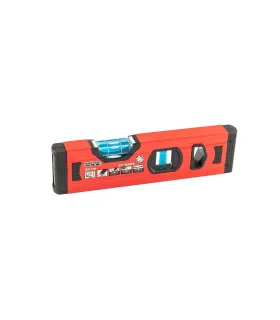 Vodováha hliníková stavebná MASTERTOOL PROFI 20 cm 2 libely 0,5 mm/m 0,03° výklenok pre montáž na potrubia 37-0203