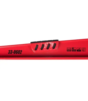 Vodováha liatinová MASTERTOOL 60 cm so zrkadlom 2 libely 0,5 mm/m 0,03° 33-0602