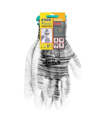 Rukavice pracovné MASTERTOOL pletené bezšvové s PU povlakom Camouflage 10" 83-0662