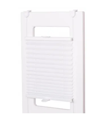 Roleta Plisé Extra séria bez vŕtania Biela