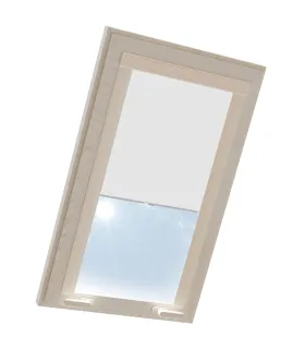 Roleta termoizolačna na strešné okno VELUX v hliníkovej kazete Biela