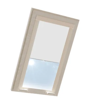 Roleta termoizolačna na strešné okno VELUX v hliníkovej kazete Biela
