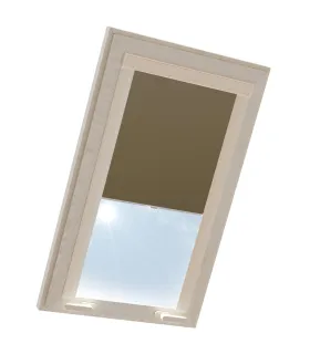 Roleta termoizolačna na strešné okno FAKRO v hliníkovej kazete Hnedá