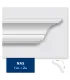 Dekoratívna lišta na strop NAS 200 x 6,8 x 6,8 cm DSM