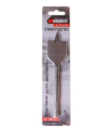 Vŕtak do dreva GRANITE plochý 35*152 mm 1/4" šesťhranná stopka 2-12-035