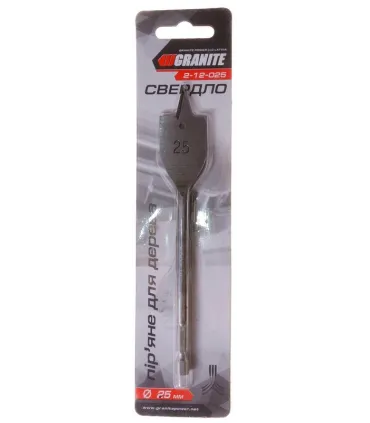 Vŕtak do dreva GRANITE plochý 25*152 mm 1/4" šesťhranná stopka 2-12-025