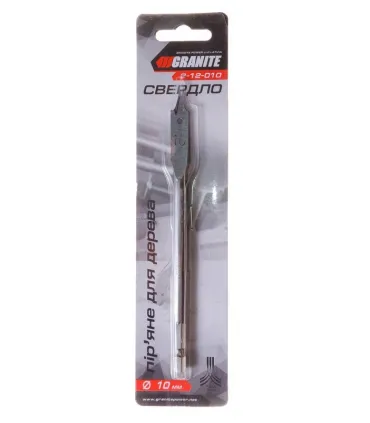 Vŕtak do dreva GRANITE plochý 10*152 mm 1/4" šesťhranná stopka 2-12-010