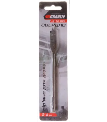 Vŕtak do dreva GRANITE plochý 8*152 mm 1/4" šesťhranná stopka 2-12-008