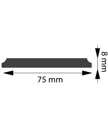 Sádrový obkladový pás WP075A/29 z polystyrénu 7,5 x 270 cm DMS