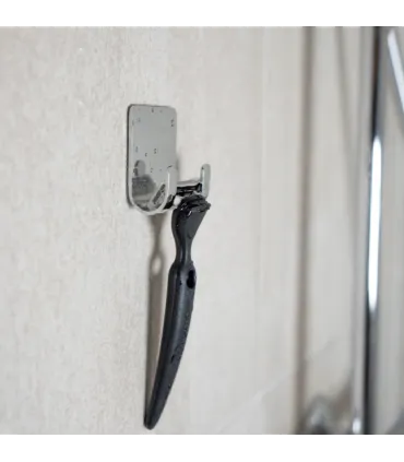 Jednoduchý samolepiaci vešiak Inox matt, Base 220, 61601-21