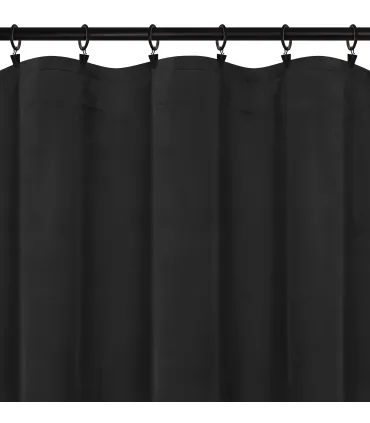 Velúrový záves na riasiacej páske  farba Čierna