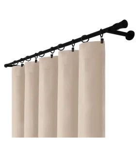 Velúrový záves na riasiacej páske  farba Béžová