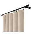 Velúrový záves na riasiacej páske  farba Béžová