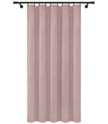 Velúrový záves na riasiacej páske  farba Púdrová