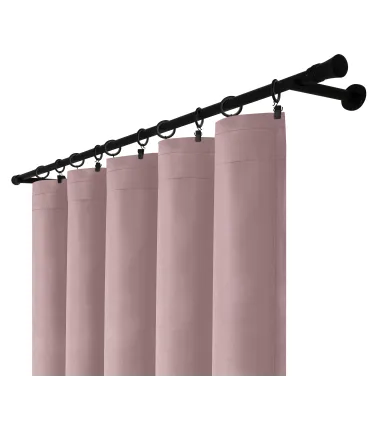 Velúrový záves na riasiacej páske  farba Púdrová