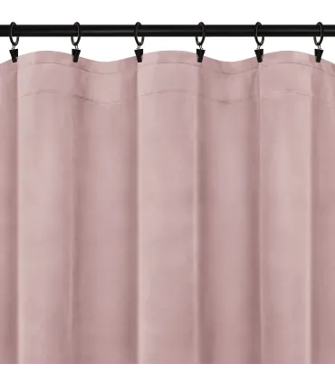 Velúrový záves na riasiacej páske  farba Púdrová