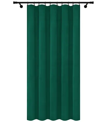 Velúrový záves na riasiacej páske  farba Zelená