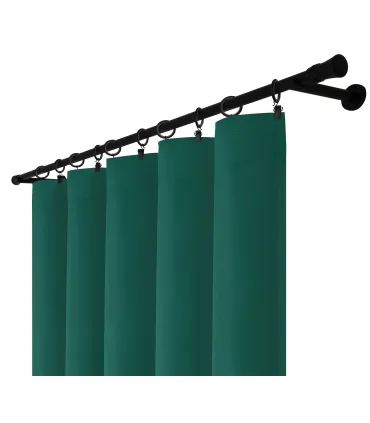 Velúrový záves na riasiacej páske  farba Zelená