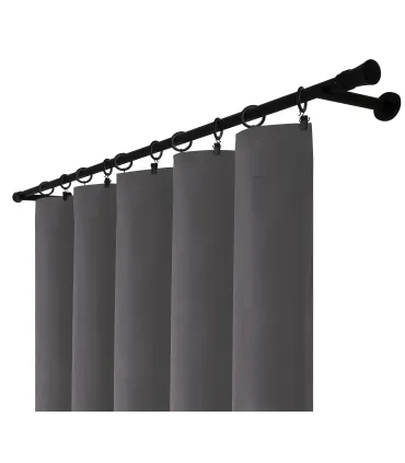 Velúrový záves na riasiacej páske  farba Grafitová
