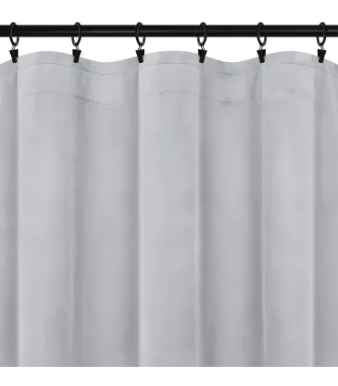 Velúrový záves na riasiacej páske farba Sivá