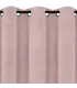 Velúrový záves s krúžkami farba Púdrová