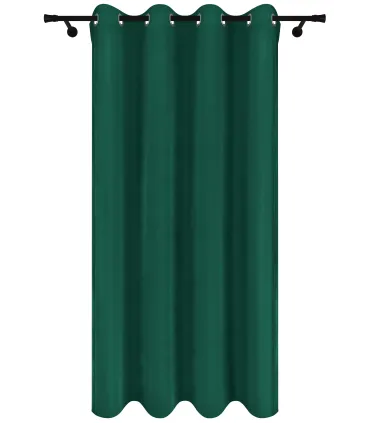 Velúrový záves s krúžkami farba Zelená