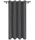 Velúrový záves s krúžkami farba Grafitová
