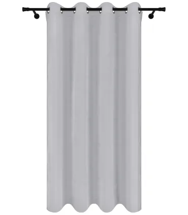 Velúrový záves s krúžkami farba Sivá