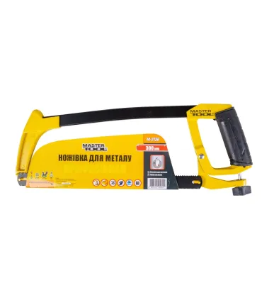 Pílka na kov MASTERTOOL 300mm, hliníková rukoväť, uhol sklonu plátna 45-90°, FLEX plátno 25 mm 8/24TPI 14-2136