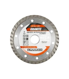 Kotúč diamantový GRANITE TURBO 125*2,2 mm 22-24% 12200 ot./min 9-02-125